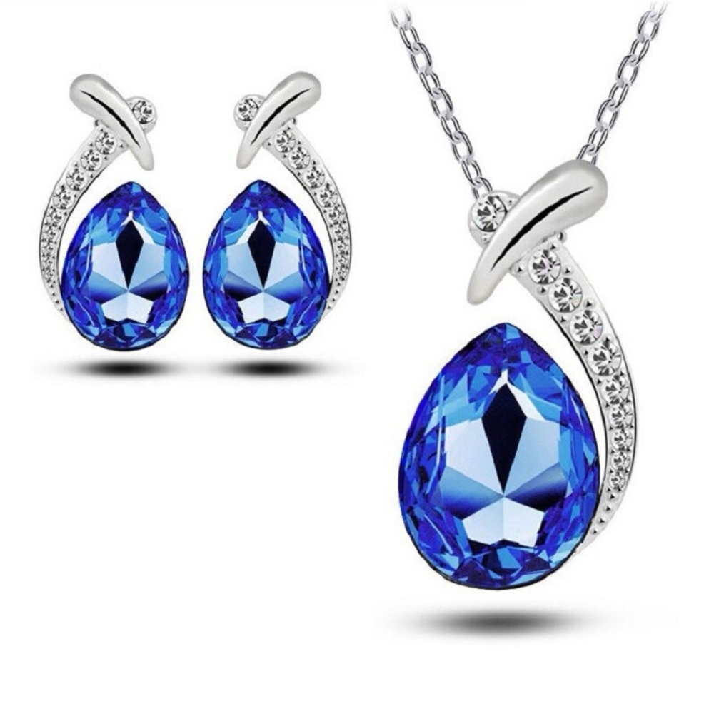Hell and High WaterDROPS Royal Blue Gem Set - Silver
